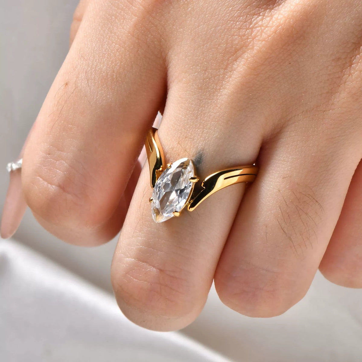 Marquise Solitaire Ring
