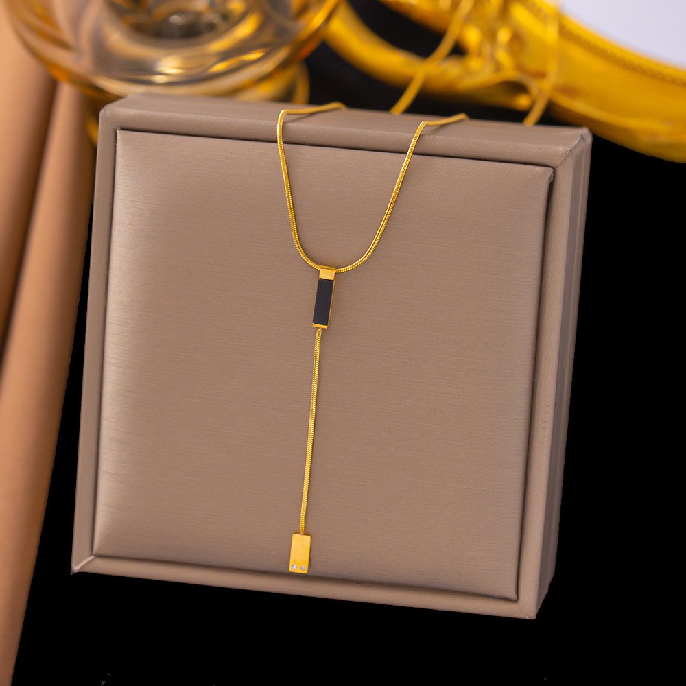 Gold Plated Long Tassel Necklace