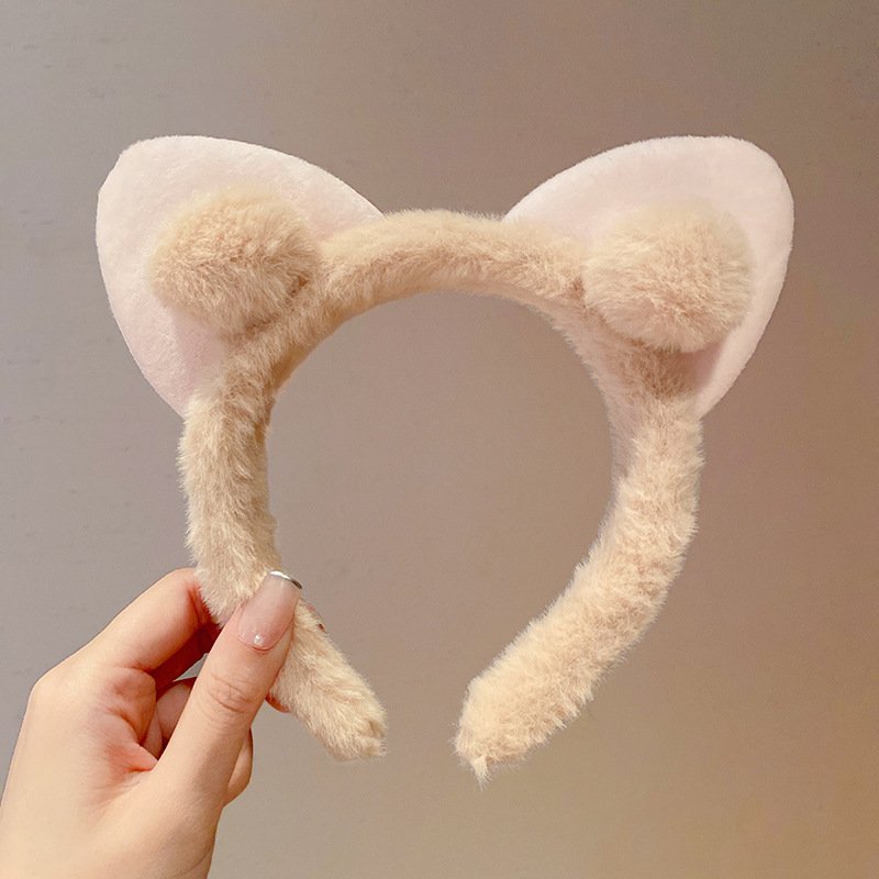 Beige Cat Ears Hairband