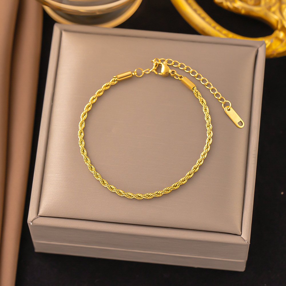 Minimal Waterproof Silver Plated Bracelet