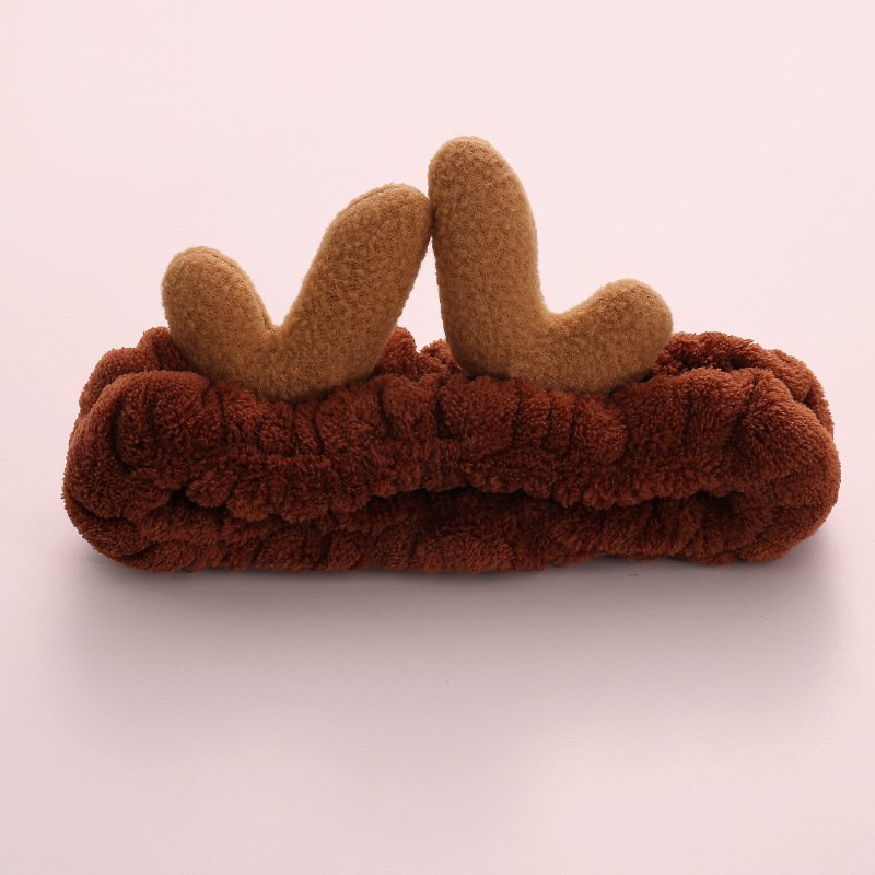 Cute Deer Horn Shape Dark Brown Hairband