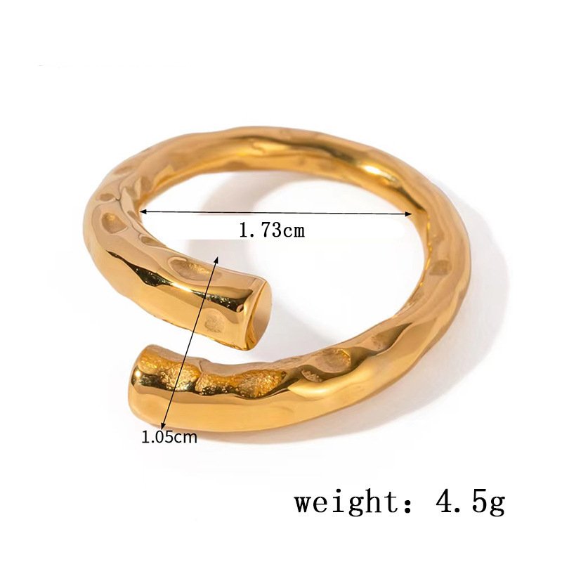 Dainty Twisted Gold Plated Ring