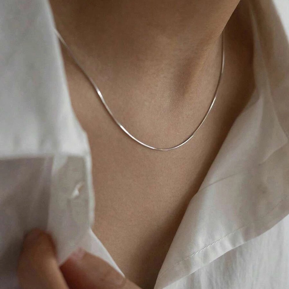Modern Minimal Chain Minimalist Sleek Stainless Steel Chain – CLARA