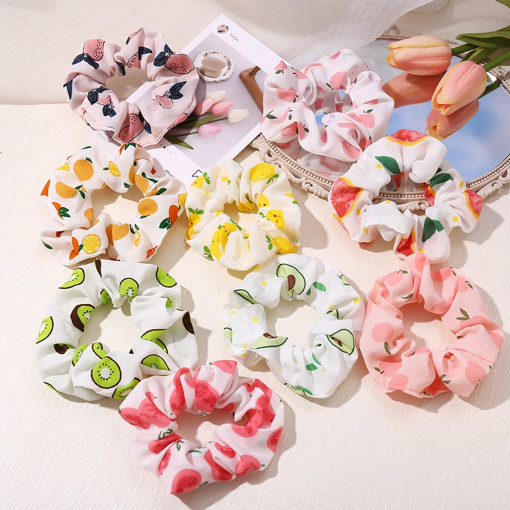 Fruit Pattern Scrunchy Hair band