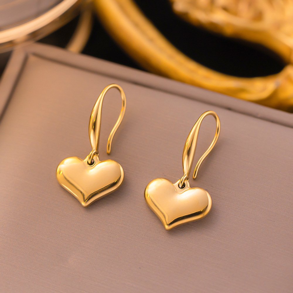 Heart-Shaped Waterproof Earrings