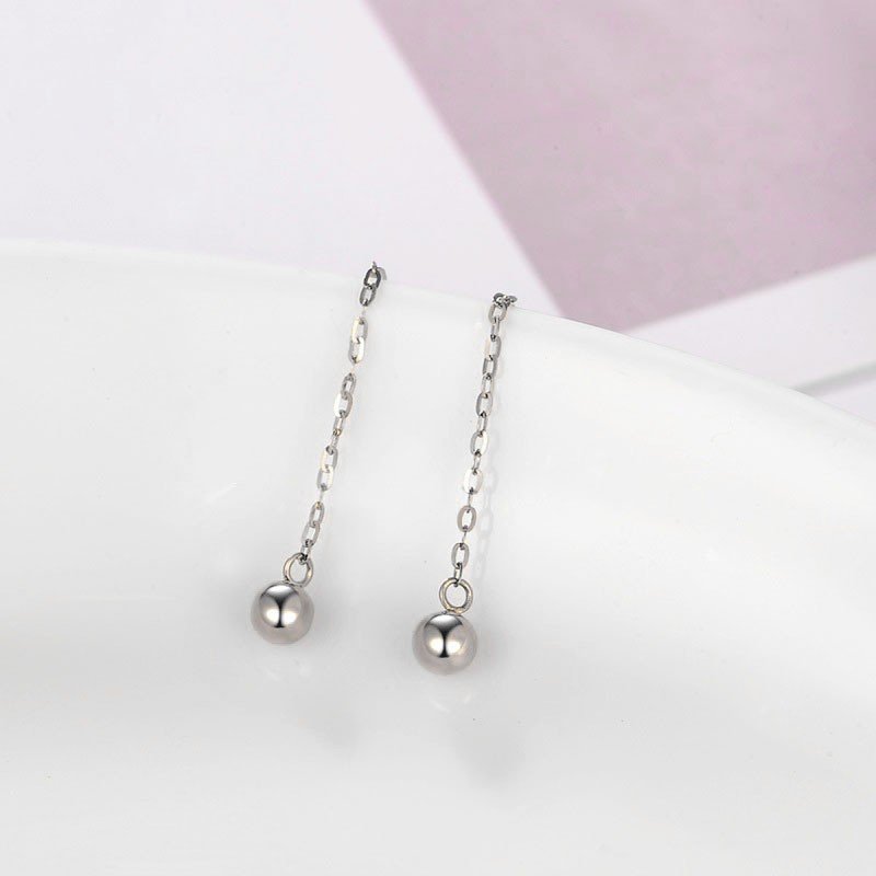 Minimal Dainty Heart Shaped Long Hoop Earrings