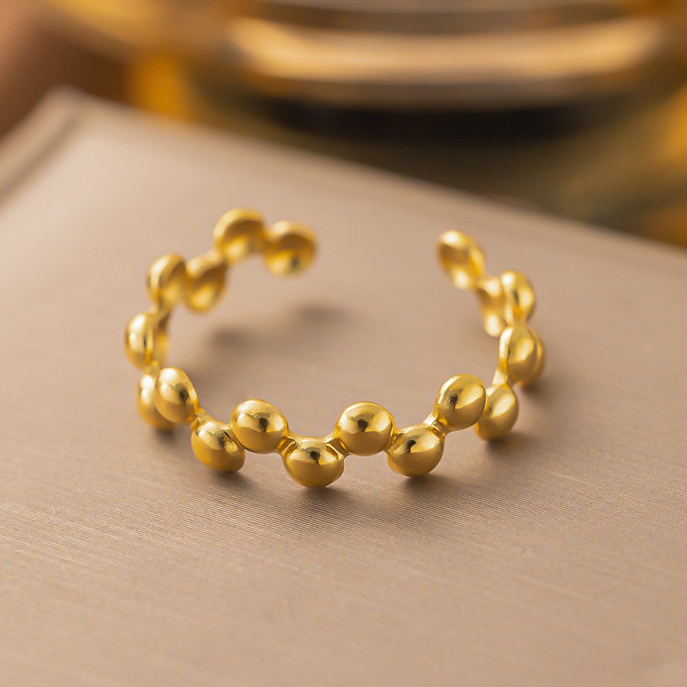 Elegant Gold Plated Adjustable RIng