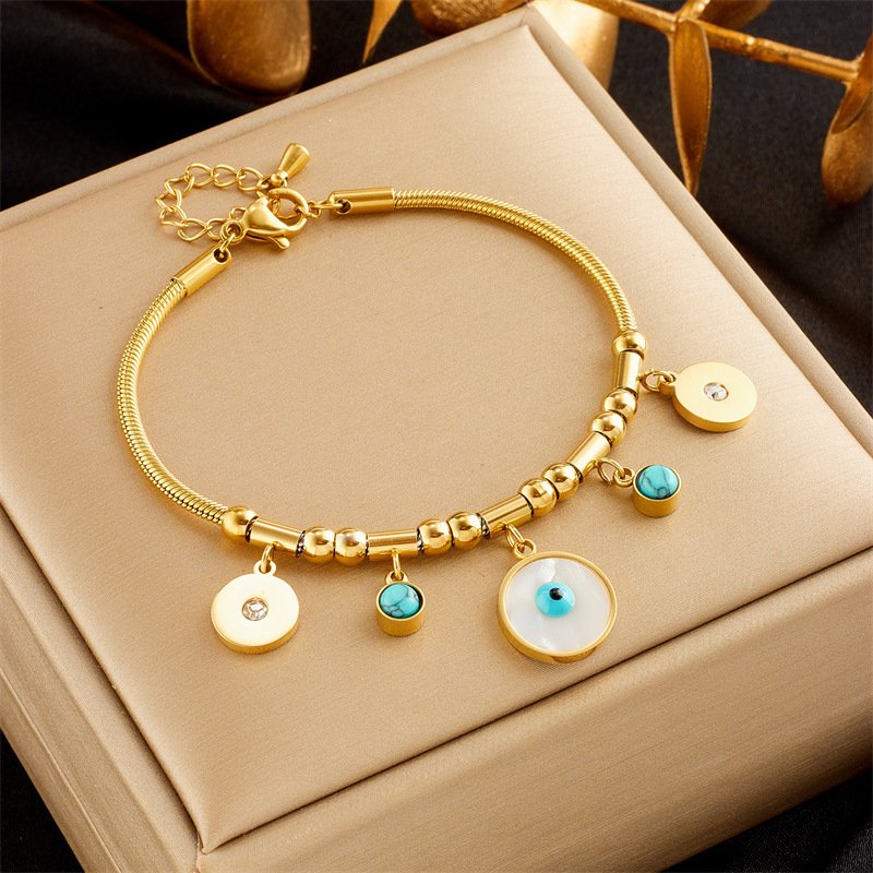 Egyptian Evil Eye Gold Plated Bracelet