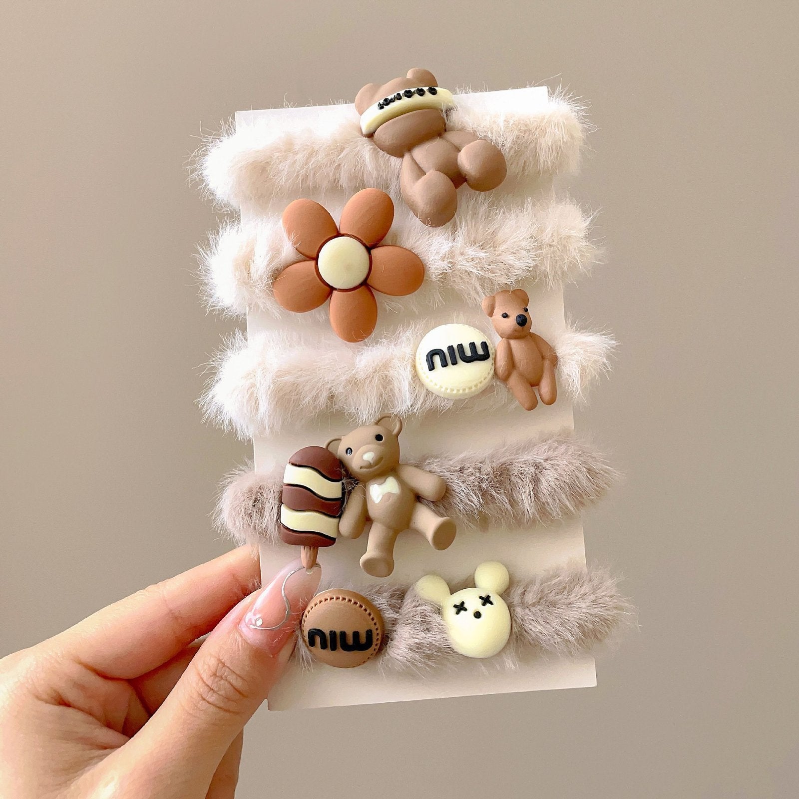 Set of 5 Cute Light Color Hairbands