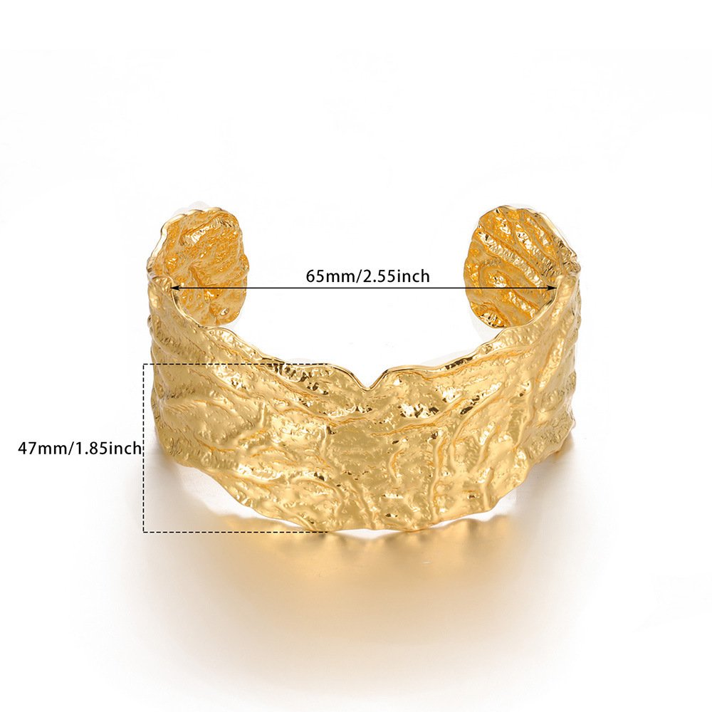 Sun-Kissed Gold Cuff - Summer Statement Jewelry