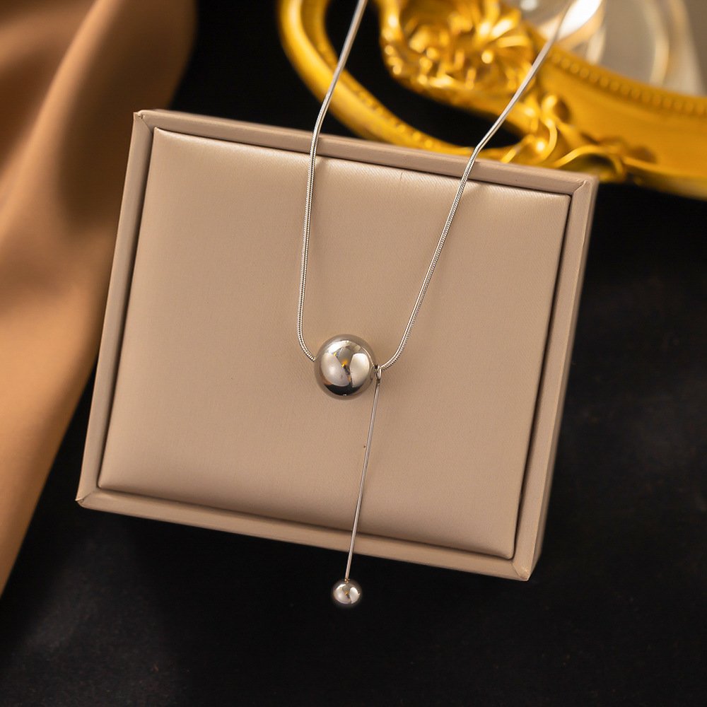 Titanium Steel Ball shaped Necklace