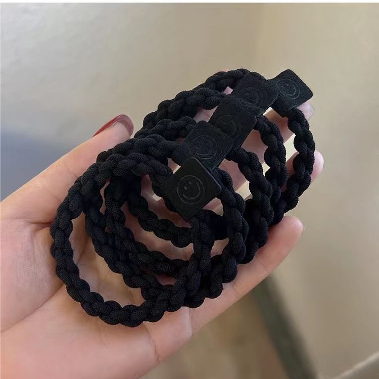 Black braided hair tie