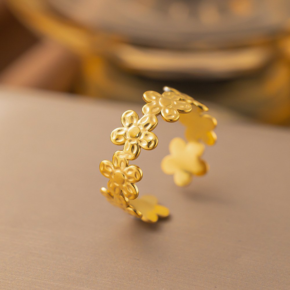 Elegant Gold Plated Adjustable RIng