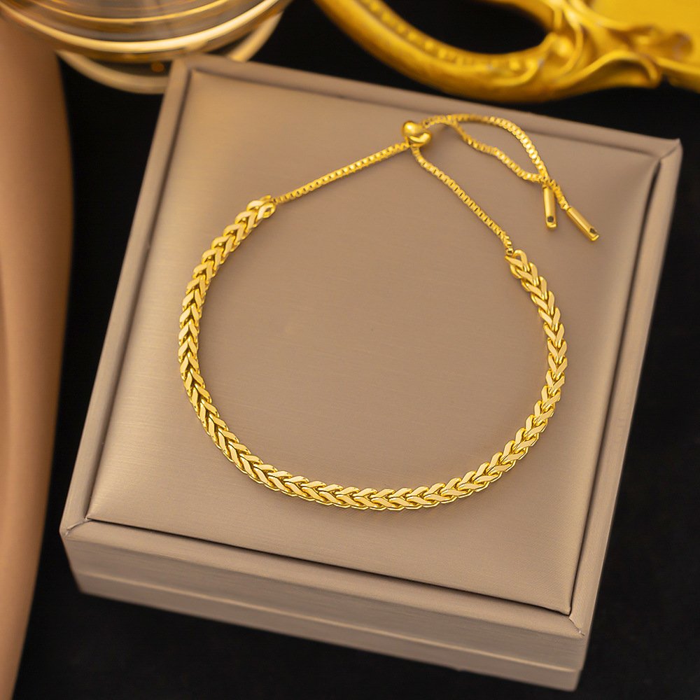 High End Gold Plated Adjustable Bracelet