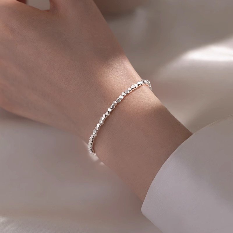 Stainless Steel Ultra Shine Metal Stone Bracelet