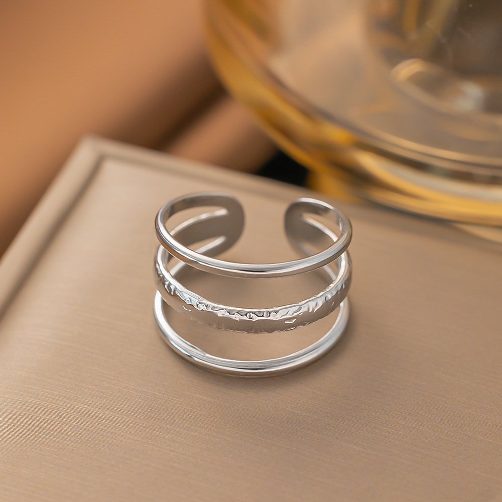 Multi Layered Stainless Steel Ring