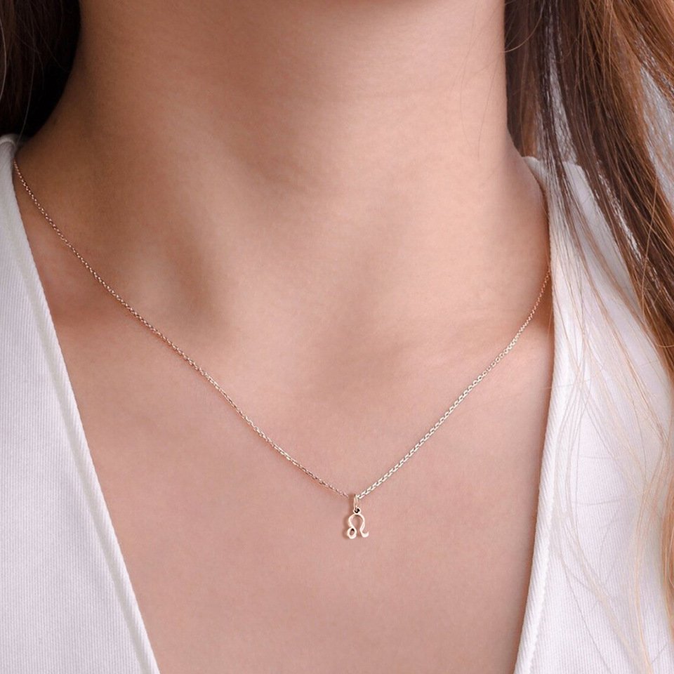 Personalized Zodiac Sign Gold Plated Necklace