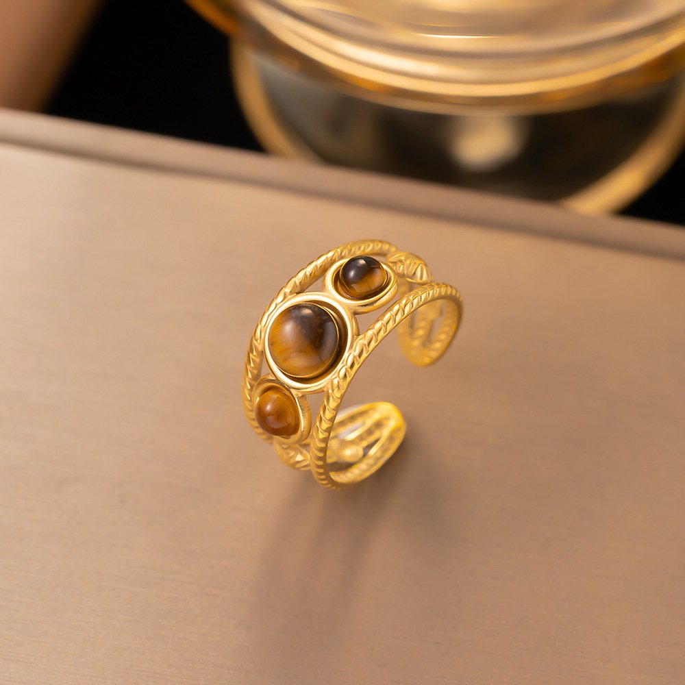 Gold Plated Horizon Ring
