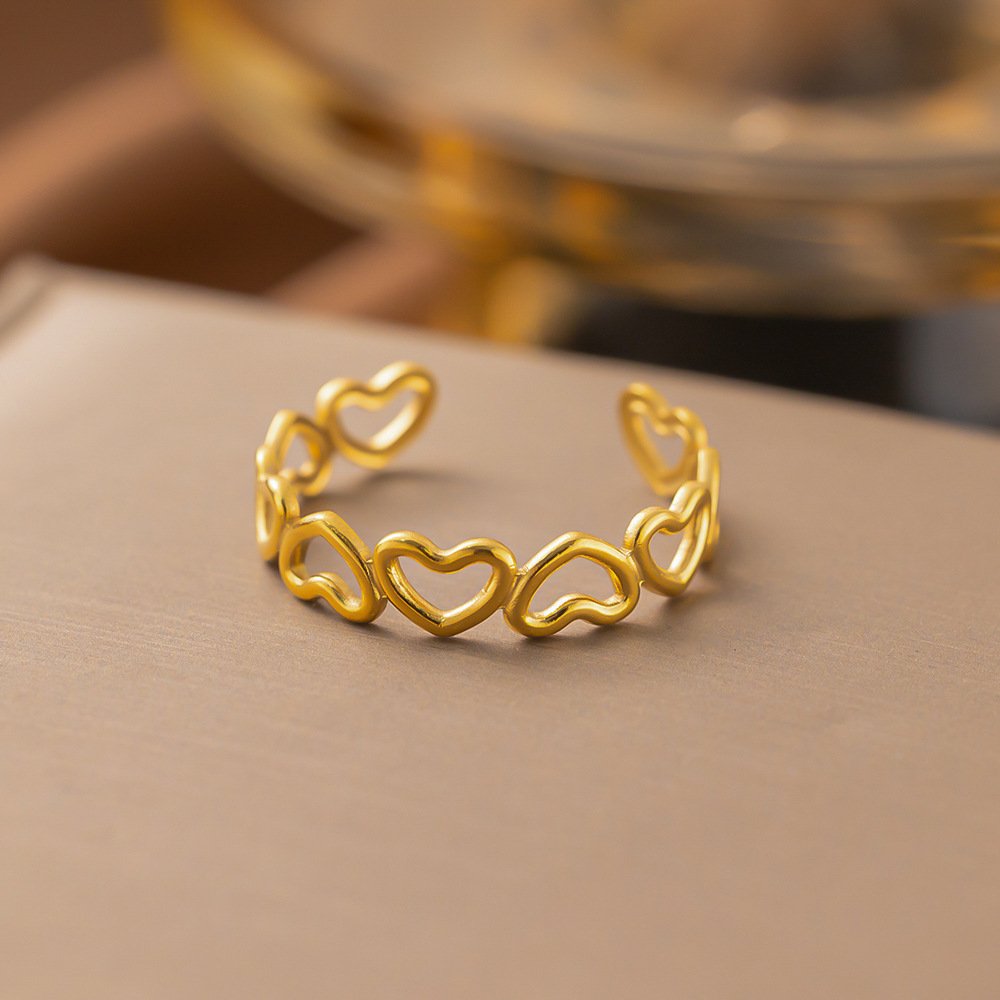 Elegant Gold Plated Adjustable RIng