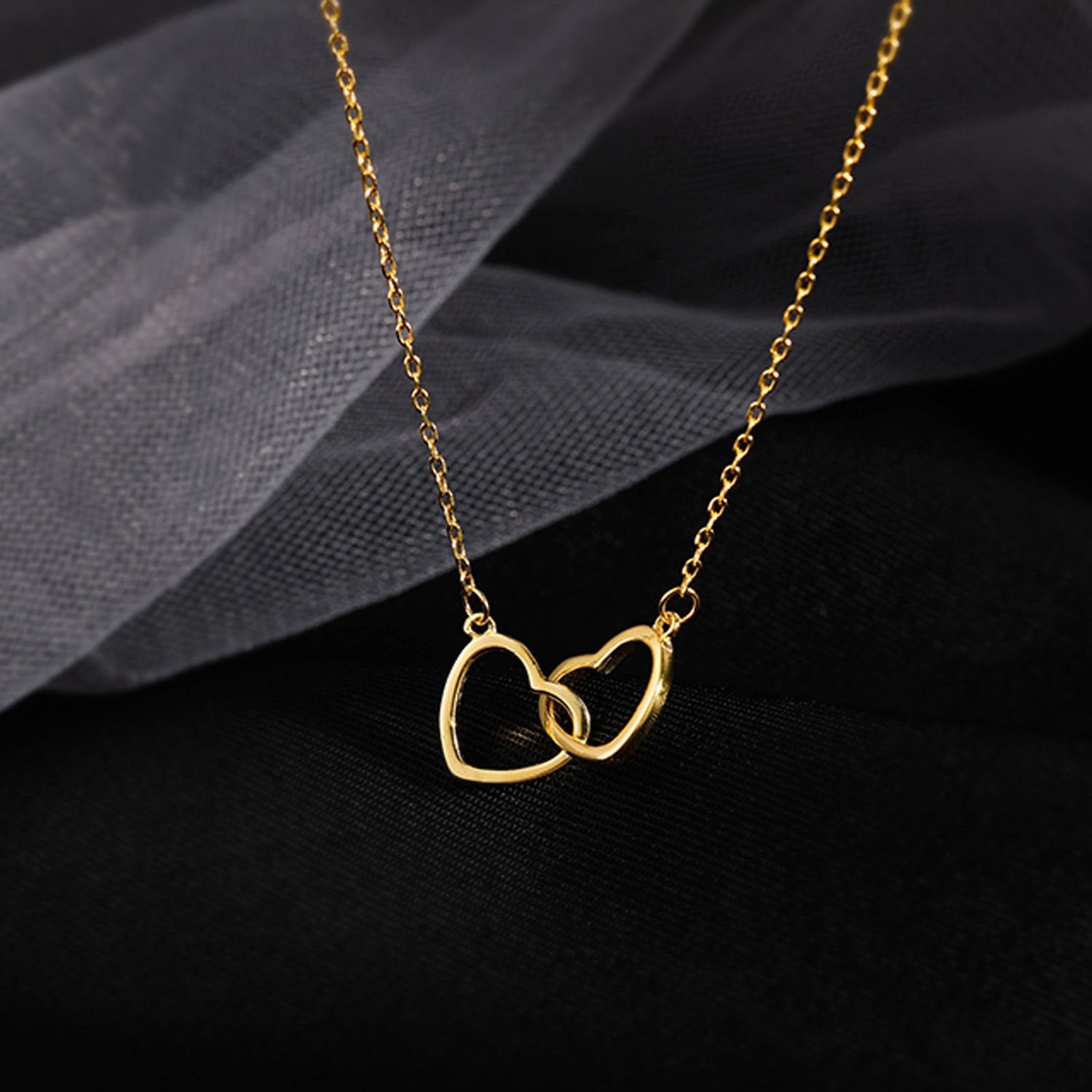 Titanium Steel Gold Plated Love Necklace