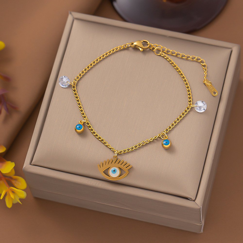 Retro Waterproof Eye Charm Bracelet