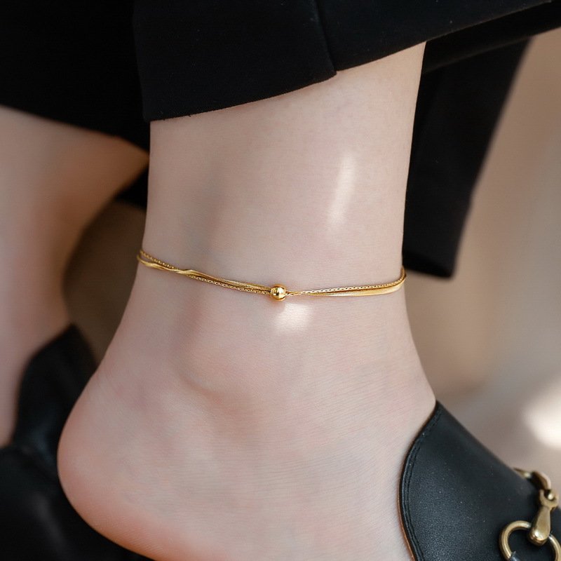 Minimal Gold Plated Bracelet / Anklet