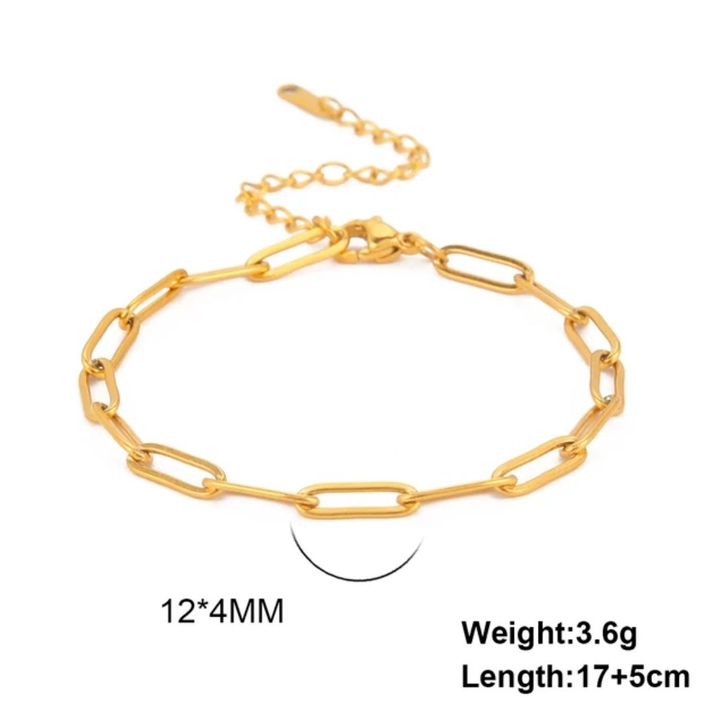 Trending Thick Chain Gold Plated Bracelet