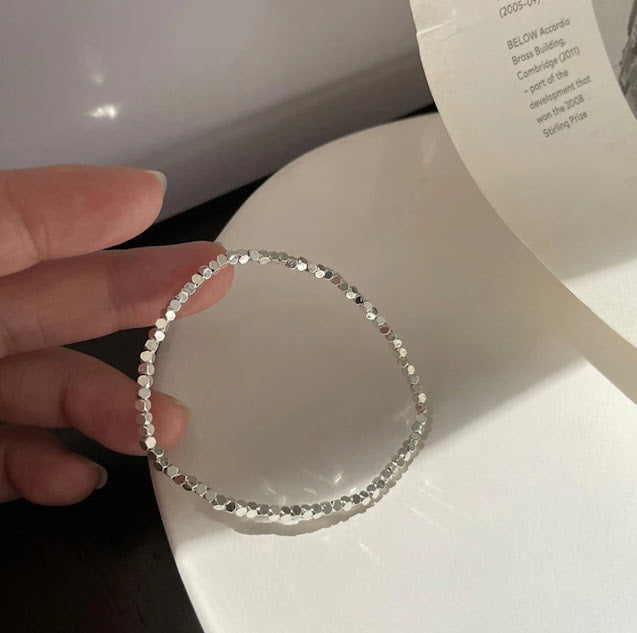 Stainless Steel Ultra Shine Metal Stone Bracelet