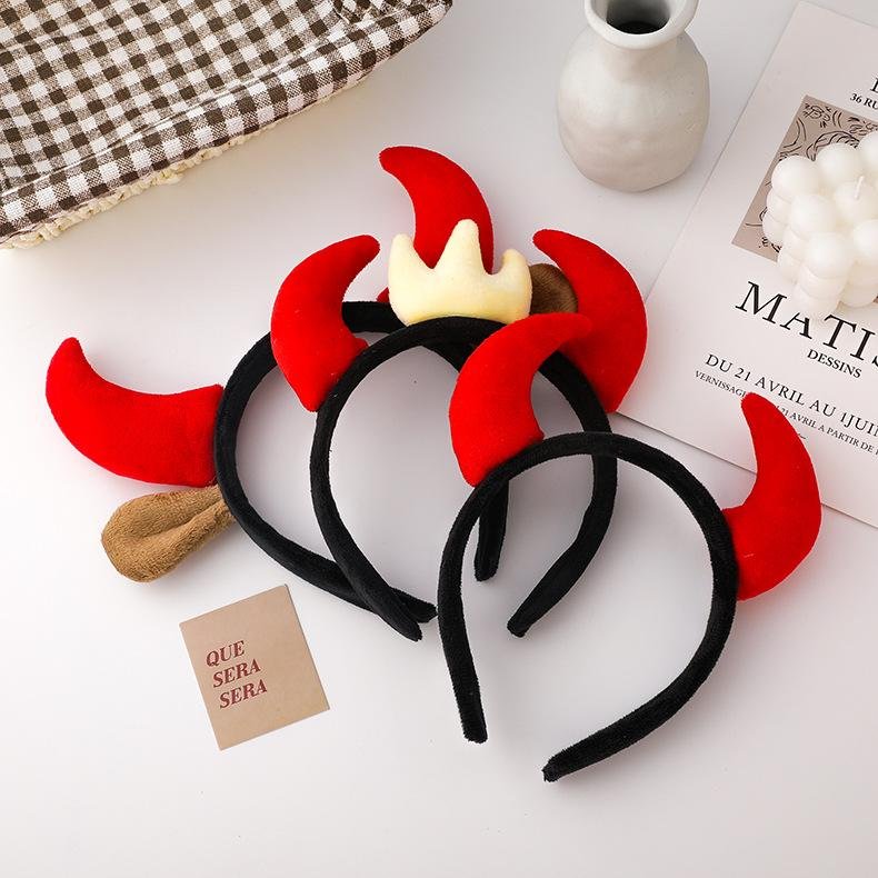 2021 Year Of The Ox New Year'S Horn Hair Bands