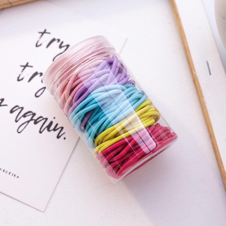 100 Gen Mori Female Color Hair Rope Korean Rubber Band