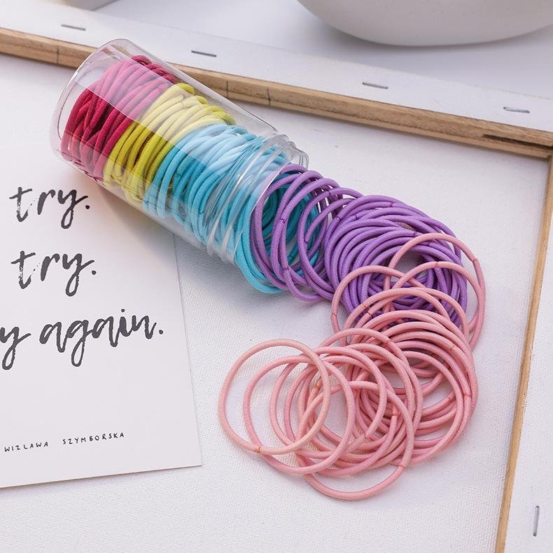 100 Gen Mori Female Color Hair Rope Korean Rubber Band