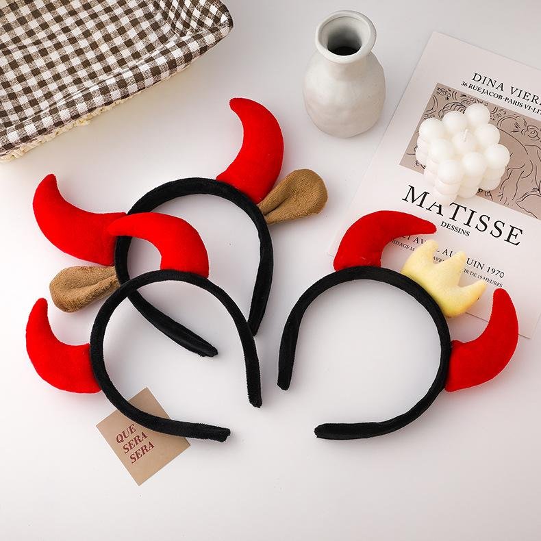 2021 Year Of The Ox New Year'S Horn Hair Bands