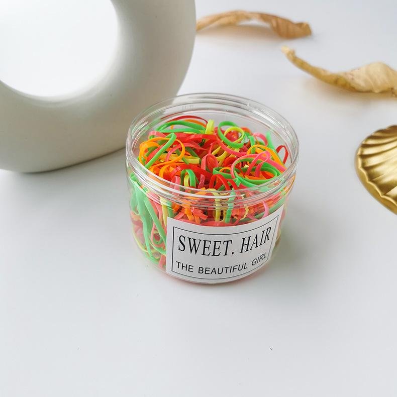 100 Female Color Pony Hair Band Korean Rubber Band