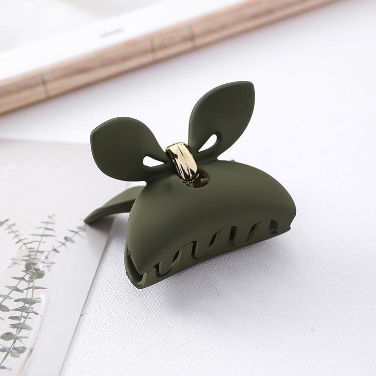 Korean & Japanese Headgear Hair Clip For Female - Green