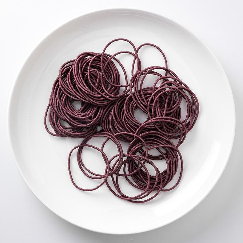 High Elastic Rubber Band Headgear - Brown