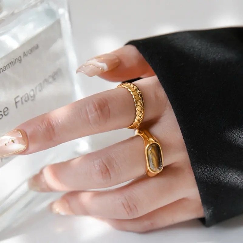 Waterproof Adjustable Golden Ring