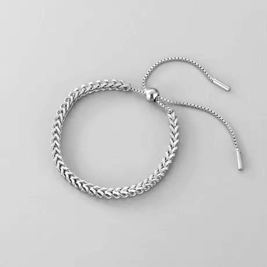 Minimal Waterproof Silver Plated Bracelet