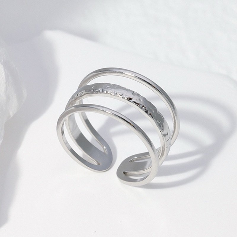 Multi Layered Stainless Steel Ring