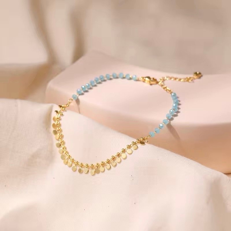 Bohemian Gold Plated Beaded Bracelet / Anklet