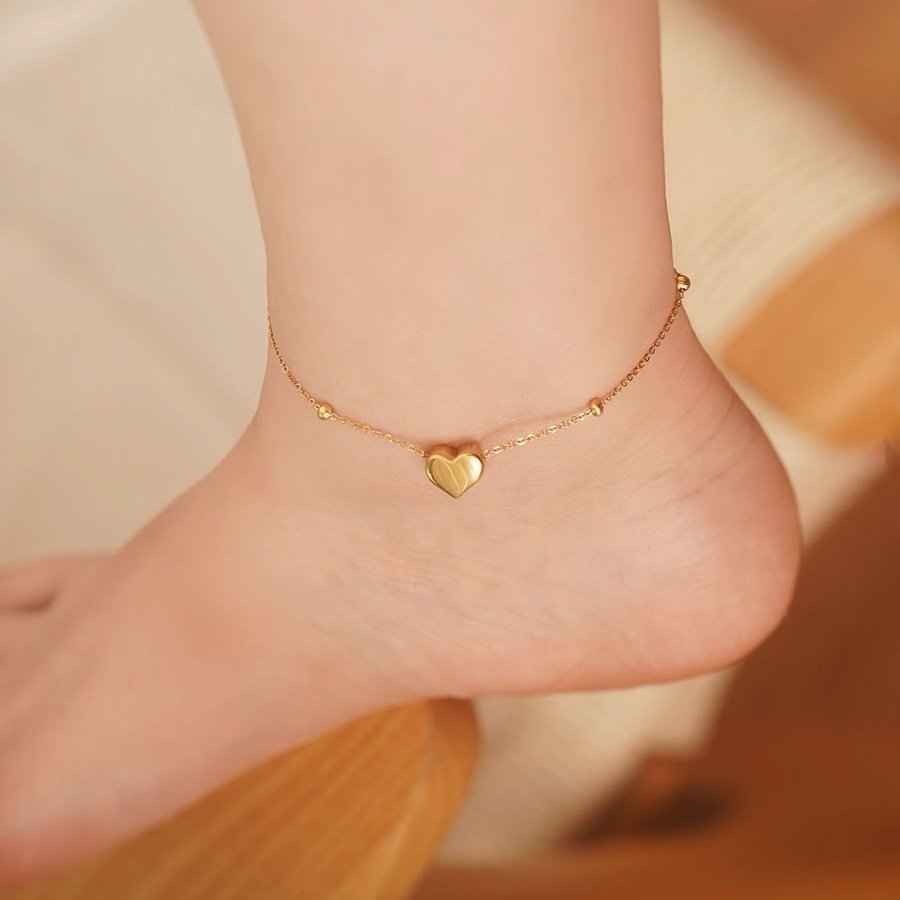 Perfect Gift Minimal Heart Anklet