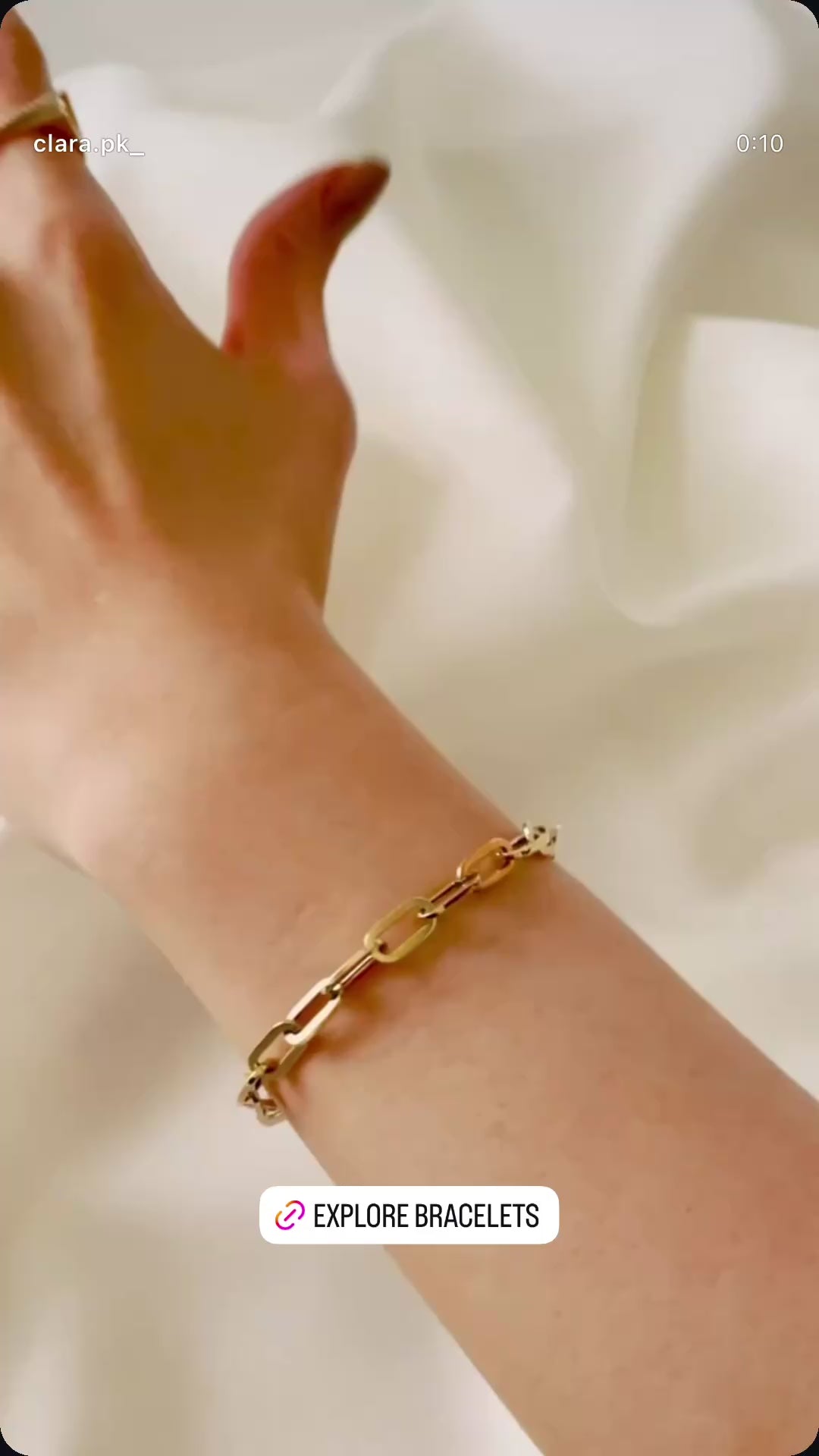 Thick Chained Gold Plated Bracelet