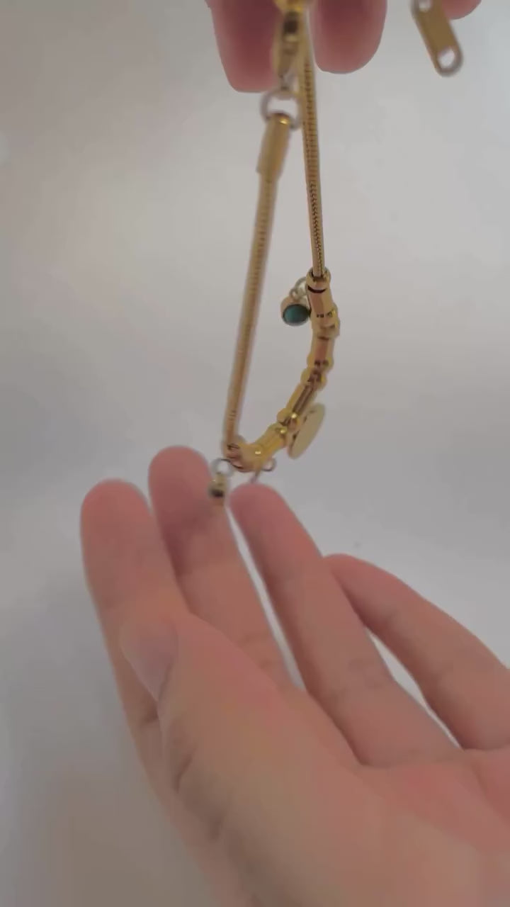 Retro Gold Plated Adjustable Bracelet