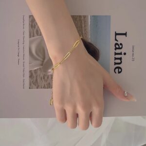 Trending Thick Chain Gold Plated Bracelet / Anklet
