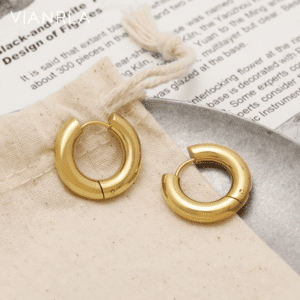 Trending C-Shaped Gold Plated Earrings