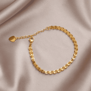 Beautiful Chained Gold Plated Adjustable Bracelet / Anklet