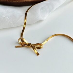 Waterproof Bow-Shaped Necklace