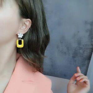 S925 Silver Needle Japanese & South Korean Flower Earrings – Gold
