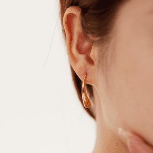 Minimal Long Tear Drop Earrings