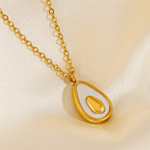 Cute Avocado Gold Plated Necklace