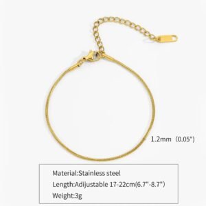 Minimal Gold Plated Bracelet / Anklet